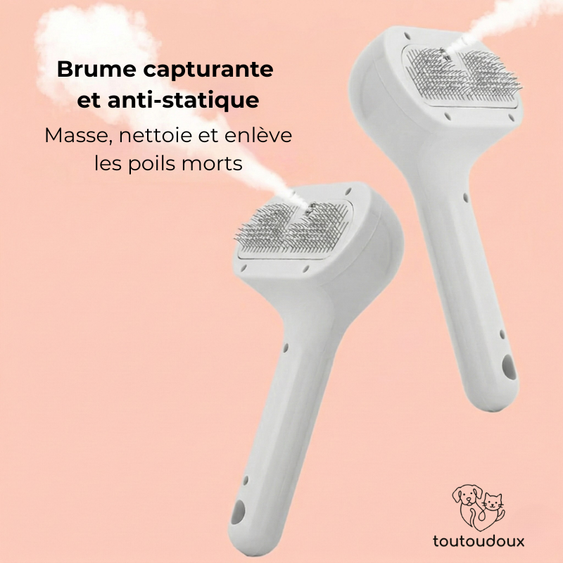Brosse avec brume, antistatique & démêlante